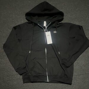 ALO Yoga Black Zip-Up Hoodie